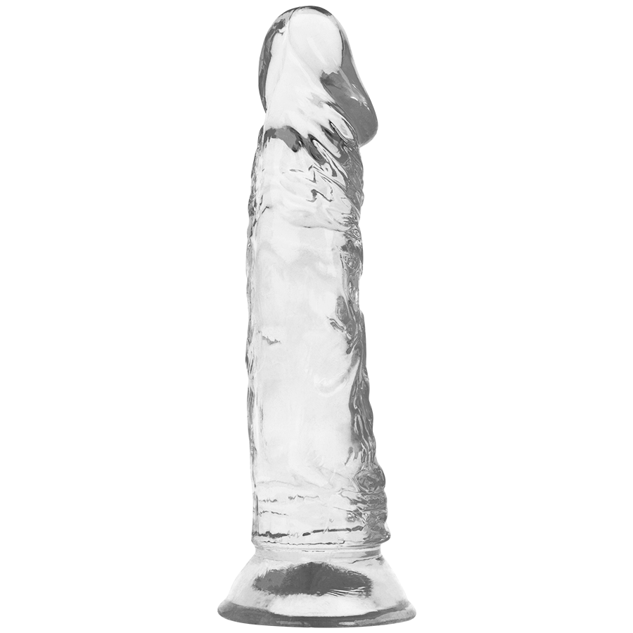 Dildo Transparent, X Ray - Clear, Baza cu Ventuza, 19 CM x 4 CM